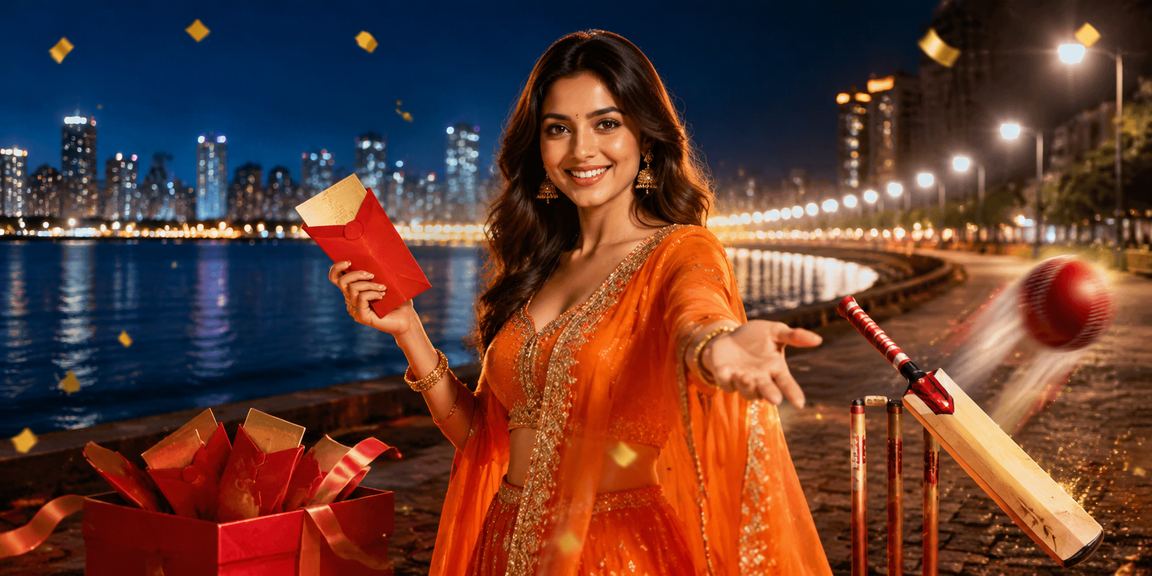 Player enjoying mobile slots casino game near Mumbai’s Marine Drive